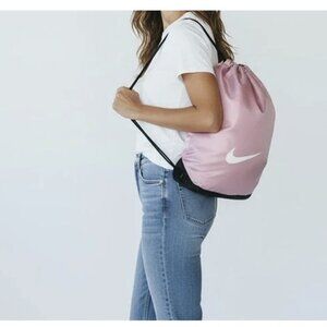 Nike Draw String Training Gym Sack Pink Black Backpack Bag
